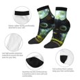 thumbnail image 5 of Fuzoiu Cute Big-Eyed Black Cat Print Adult Socks, Crew Moisture-wicking Socks, Unisex Cushion Crew Socks,Casual Sports Ankle Socks, 5 of 7
