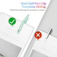 thumbnail image 5 of Astroline Pen, Astrolone Gel Pens, Gradient Gel Pen Set, Press Type Quick Drying Carbon GelPens with Fidget Ball, 0.7mm Black Ink Pens for Journaling Note Taking, 5 of 7