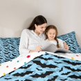 thumbnail image 4 of Homewish Blue Bat Camo Twin Comforter Sets for Kids, Spooky Halloween Animal Bedding Set, Polka Dot Reversible, 2-Piece, 1 Comforter and 1 Pillowcase, 4 of 6
