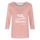thumbnail image 3 of Camisetas de Manga Larga de las Mujeres Impresión de la Carta Pullover de Cuello Redondo, 3/4 Manga de Moda Casual para la Fiesta de Verano de Primavera Y el Uso Diario, 3 of 3