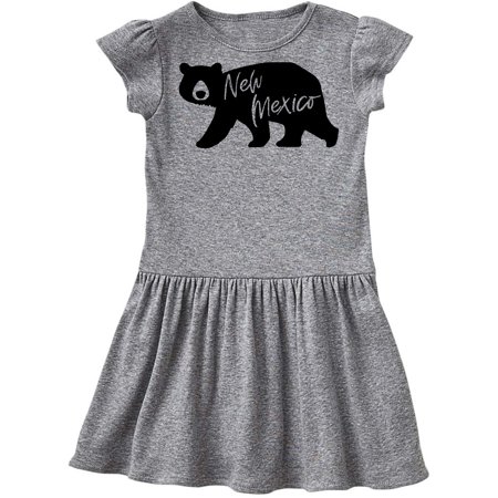 

Inktastic New Mexico Black Bear Silhouette Gift Toddler Girl Dress