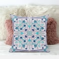 thumbnail image 3 of Amrita Sen Designs  18 x 18 in. Paisley Leaf Geo Duo Suede Zippered Pillow with Insert - Multi Color, 3 of 4
