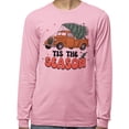 thumbnail image 2 of Retro Tis the Season Long Sleeve Shirt Unisex 2X-Large Pink, 2 of 5