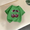 thumbnail image 3 of Tfken Soft Comfy Tops For Girls Daily Wear Holiday Short Sleeve Tees Tshirts Graphic Print T-Shirts Fashion Toddler Classic Clothes Size 10-12 Years, 3 of 4