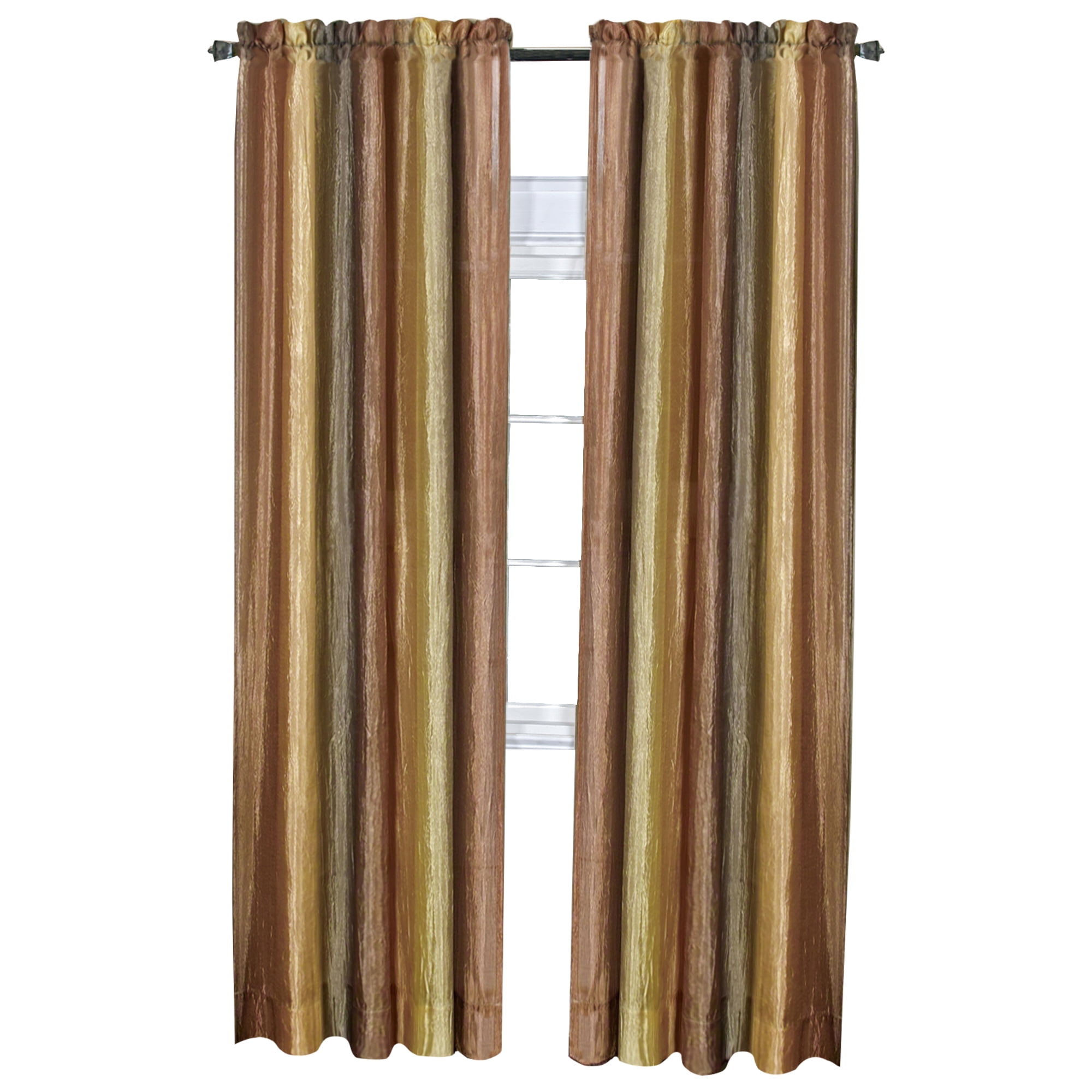 Achim Ombre Window Single Curtain Panel, Autumn, 50x84