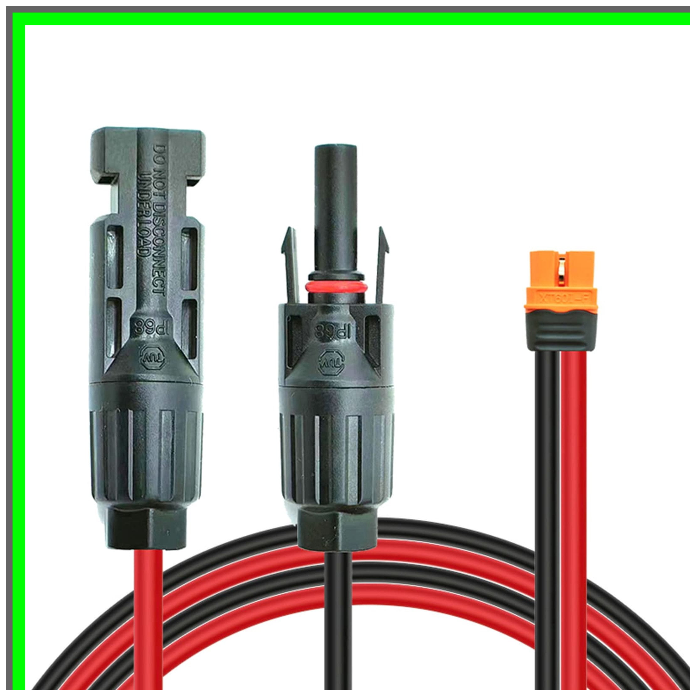 Solar XT60i Charge Extension Cable for Portable Power Stations 3FT-50FT