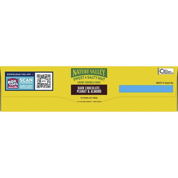 Nature Valley Sweet and Salty Nut Bars, Dark Chocolate Peanut Almond, 15 Bars, 18 OZ - Pack of 2