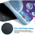 thumbnail image 5 of Purple Christmas Snowman Mouse Pad Large Gaming Mouse Pad Non-Slip Desk Pad Keyboard and Mouse Desk Mat for Gamer, Office & Home, 31.5 x 15.7 in, 5 of 6