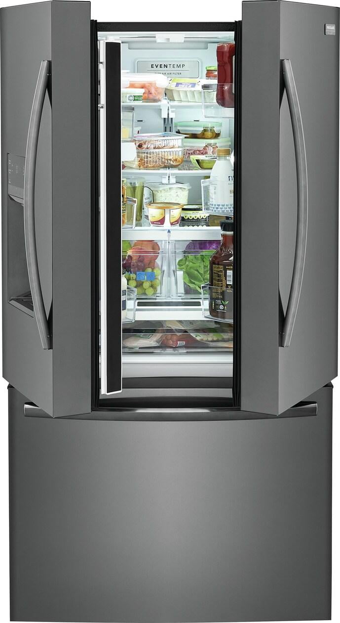 FRIGIDAIRE GRFS2853AD  FRENCH DOOR FREESTANDING REFRIGERATOR Black Stainless Steel