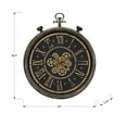 thumbnail image 4 of Monarch Specialties I 9073 - Clocks, 24" Round, Gear Mechanism, Wall Clock, Brown, Transitional, 4 of 4