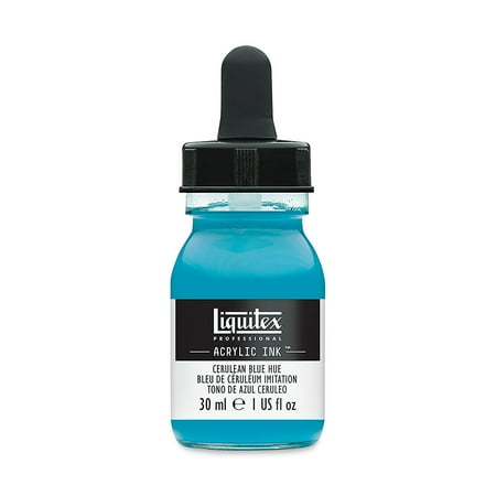 UPC: 0094376976014 | Liquitex Professional Acrylic Ink 30ml Jar Cerulean Blue Hue