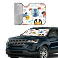 thumbnail image 4 of XMXT Car Sun Shade Windshield, Cartoon Colorful Dogs Design Sunshade for Car Windshield Sun Shades for Car SUV Truck, m, 4 of 9