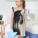 thumbnail image 4 of Fotbe Double Exposure Cat Forest Vestido de Dormir para Niñas de 3 a 10 Años, Mangas Cortas, Estilo Princesa, Pijama Camisón con Mangas Voladas-Small, 4 of 6