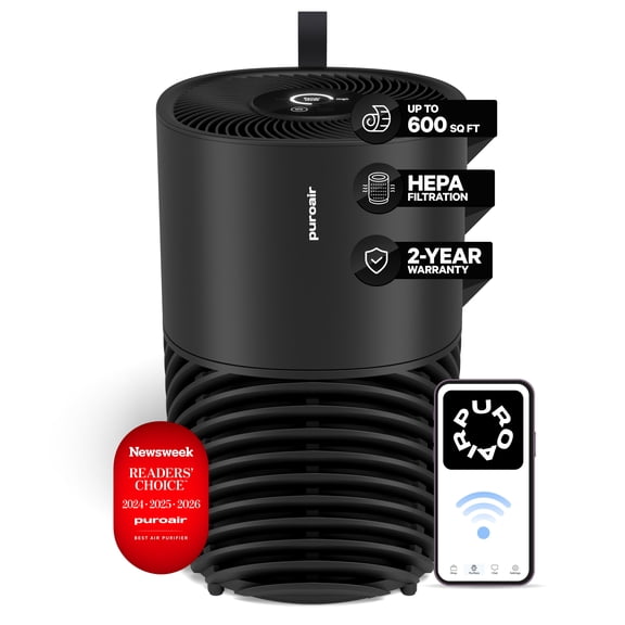 PuroAir 130i Air Purifiers for Home Large Rooms - Covers 600 Sq Ft