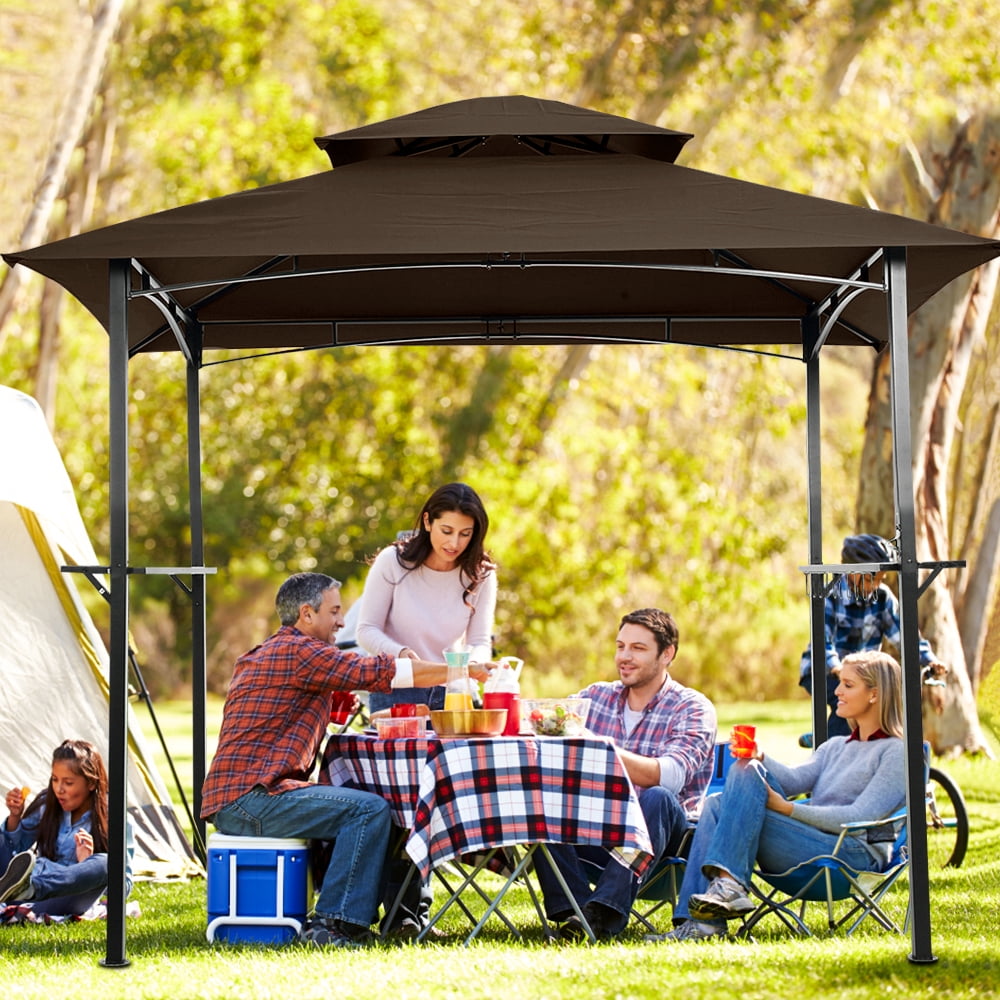 Grill Canopy Gazebo, 8x5 FT Grill Gazebos for Patio Backyard, Barbecue Grill Gazebo Shelter with