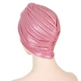 thumbnail image 4 of TRUBKH Satin Head Scarf Headband Caps for Women Hair Bandana Cotton Headbands for Women Hair Bandanas for Women Hair Towel Wrap for Women Pink One Size, 4 of 6