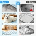 thumbnail image 6 of 2026 New Dog Cooling Mat Non Slip Washable Portable Pet Cooling Bed Blanket Long Lasting Cool Sleep Mat for Dogs Cats White M Size 27×47 Inch, 6 of 9