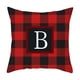 thumbnail image 2 of RKSTN christmas pillow covers Twenty Six Letters Christmas Pillowcase Peach Skin Print Cushion Cover Plaid Cushion Pillowcase, 2 of 3