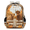 Bronze, variant on Bread Basket Multi-Functional Backpack, 16" Waterproof Travel Casual Daypack with Reflective Strip, Checkered Linen Work Laptop Backpack for Men Women