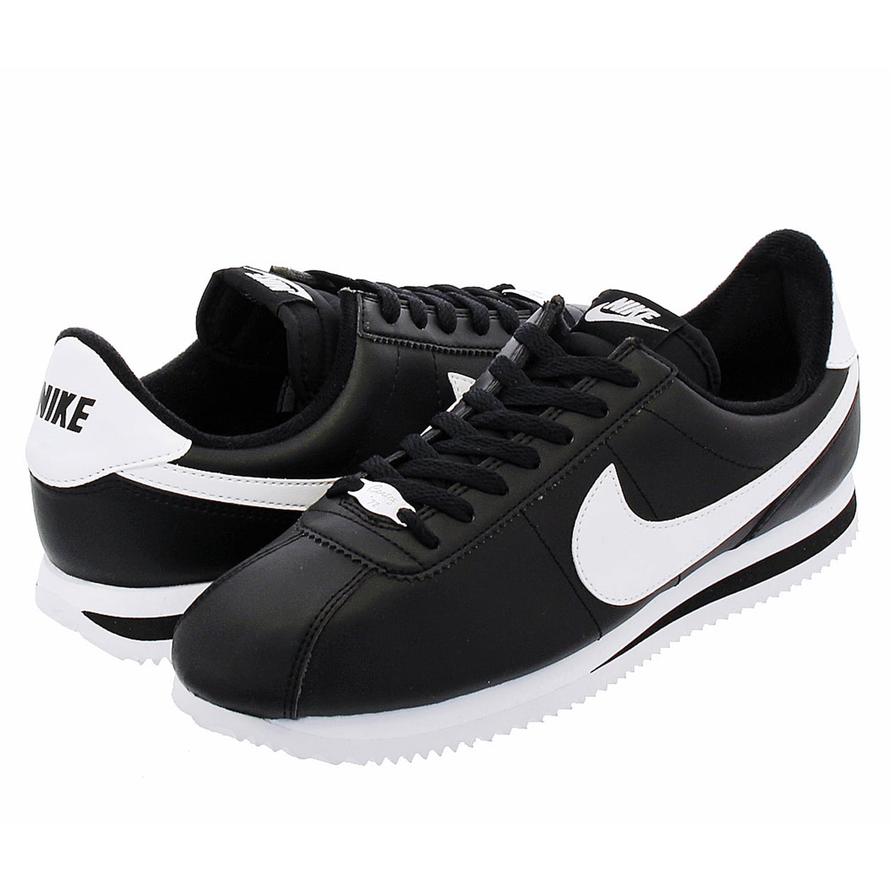 Modernizar Sucediendo Tierras altas Nike Cortez Basic Leather Black/White Men's Classic Shoes Authentic 819719  Men 8.5 - Walmart.com