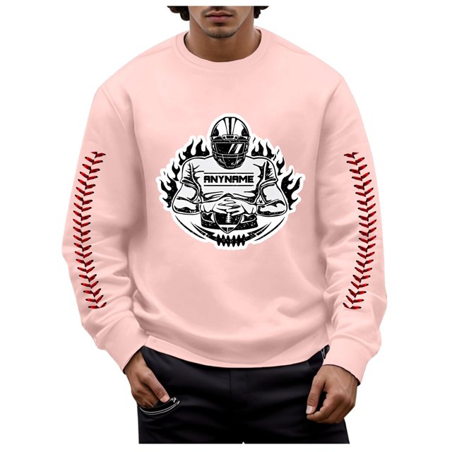 toraway Sweat à Capuche Mode pour Hommes Chandails en Molleton Graphiques Automne et Hiver Mode Imprimée Col Rond Chaud et Confortable Manteau S