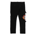 thumbnail image 7 of GFTD LA Los Angeles Men's Ezra Skinny Fit Embroidered Skull Distress Rip Jeans (30, Black), 7 of 7