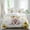 Yellow, variant on Sunflower Pig Set of 4 Bedding Quilt Covers, Summer Eucalyptus Yellow Lace 4-Piece Bed Sheet Set with Extra Soft Bed Sheets Quilt Cover Pillowcase, Queen