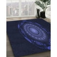 thumbnail image 3 of Ahgly Company Machine Washable Indoor Rectangle Transitional Deep Periwinkle Purple Area Rugs, 5' x 7', 3 of 7
