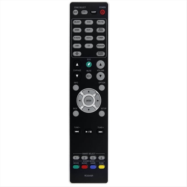 Reemplazo del Control Remoto RC034SR para el Receptor AV RC034SR RC035SR SR5012 NR1608 SR6013 SR5014 SR5013 NR1609 NR1710