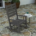 thumbnail image 3 of Merrick Lane Contemporary HDPE Patio All Weather Rocking Chair with Rust Resistant, Gray, 3 of 11