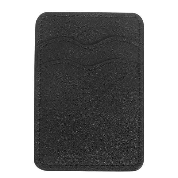 Tarjetero para teléfono: Cartera de cuero sintético con soporte adhesivo para la parte trasera del teléfono. Tarjetero para funda.