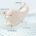 thumbnail image 4 of Otqutp Formal Shoes for Baby Girls Toddler Girls Boys Cartoon Swan Bathroom Inside Non Slip Sandal Slippers for 3 to 12Years, 4 of 9
