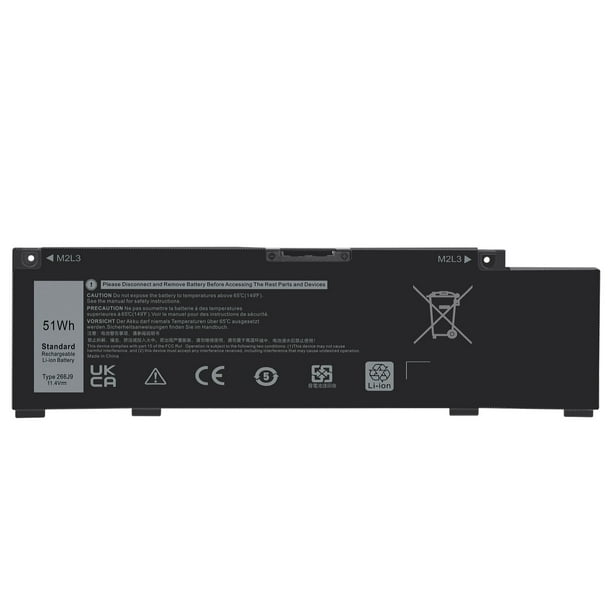 51Wh 266J9 Laptop Battery Replacement for Dell G3 3500/ G3 3590/ G5