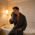thumbnail image 4 of Thickened Absorbent Cotton Towel - Quick Drying Hand & Face Towel, Soft Bath Towel for Home & Travel Use, Dark Gray, JKODE, 4 of 8