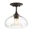thumbnail image 1 of Meridian M60017ORB 1 Light Semi Flush - Oil Rubbed Bronze, 1 of 1