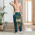 thumbnail image 2 of Sikiie World Map Pajama Pants Men, PJ Bottoms, Sleep & Lounge Pants-X-Large, 2 of 6