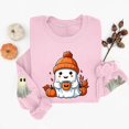 thumbnail image 3 of Womens Halloween Sweatshirts Casual Long Sleeve Cute Halloween Ghost Printed Winter Sweaters Loose Crewneck Pullover Blouses Ladies Halloween Costumes, 3 of 5