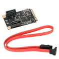 thumbnail image 1 of Tarjeta de expansión Mini PCi E a 2 puertos SATA, velocidad de transmisión rápida de 6Gbps, ancho de banda PCI E 3,0, tarjeta de expansión Mini PCl E, 1 of 9