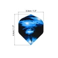 thumbnail image 2 of Uxcell Dart Flights, 6 Pack PET Standard Darts Accessories Black, Blue, 2 of 5