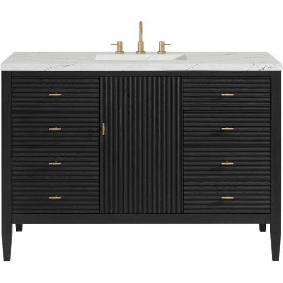 James Martin Vanities 485-V48-CBO-FENC Myrrin 48" Free Standing Single Basin Ash Wood