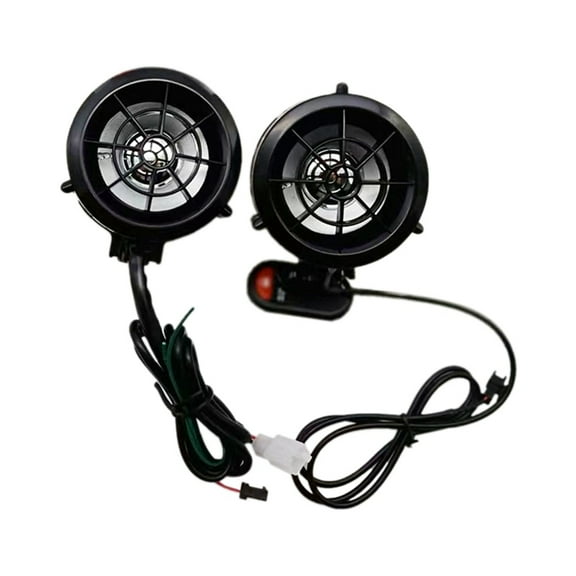 Motorcycle Sound System Colorful Flashing Lights Bluetooth MP3 FM Radio Player Stereo Speakers Music Amplifier