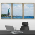 thumbnail image 2 of wall26 Framed Canvas Print Wall Art Set Statue of Liberty Ellis Island New York City View Nature Cityscape Photography Realism Landscape Colorful for Living Room, Bedroom, Office - 24"x36"x, 2 of 5