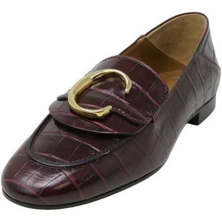 

Chloe Women s Vit St. Cocco Siena Flate Black Ankle-High Leather Loafers & Slip-On - 9 M
