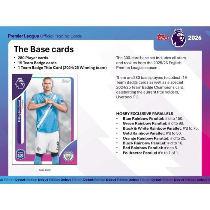 2026 Topps Chrome Premier League Soccer Value Blaster Box