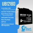 thumbnail image 2 of 3x Pack - Compatible Frank Mobility ESR 750H Battery - Replacement UB12180 Universal Sealed Lead Acid Battery (12V, 18Ah, 18000mAh, T4 Terminal, AGM, SLA), 2 of 6