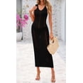 thumbnail image 4 of Traje de baño Coverup BTFBM Crochet para mujer verano 2025 negro, 4 of 9