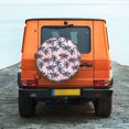 thumbnail image 6 of Susaid Tropics Palm Trees Print Tire Covers,Waterproof Anti-UV Snow Sun Rain Tire Covers for RV,Truck, SUV, Trailer, Camper-17 inch, 6 of 6