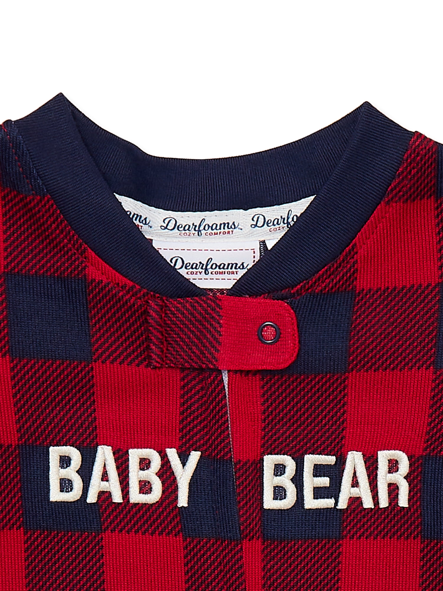 Dearfoams Unisex Baby Boys or Girls Matching Family Pajama Sleeper, Sizes 0/3M-18M