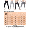 thumbnail image 2 of MAWCLOS Men Fleece Elastic Waist Leggings Winter Stretchy Bottoms Deep Gray M, 2 of 3