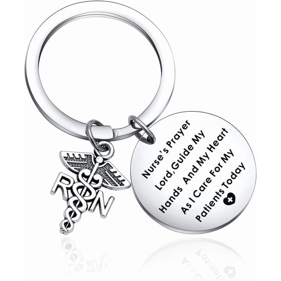 Nurse's Prayer keychain Medical Gift Nursing Keychain Nurse Graduation Jewelry